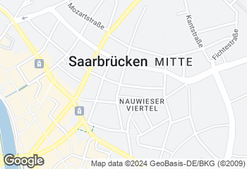 Karte mit Standort von Bäckerei  Sander