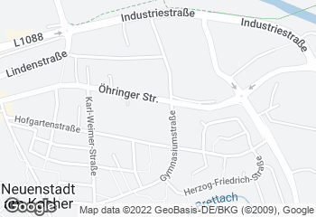 Karte mit Standort von Bäckercafe Denzer
