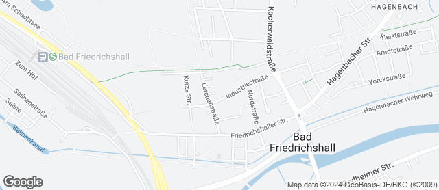 Karte mit Standort von Bäckerei Härdtner- Filiale im Kaufland Bad Friedrichshall