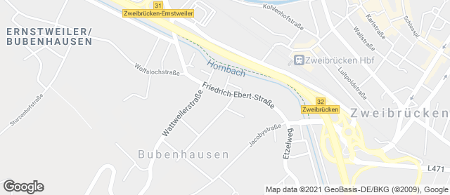 Karte mit Standort von Knauber Filiale Bubenhausen