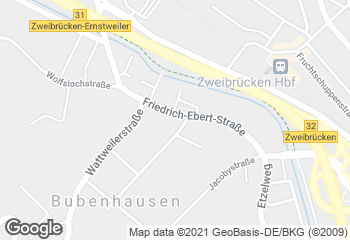 Karte mit Standort von Knauber Filiale Bubenhausen