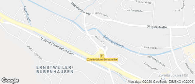 Karte mit Standort von Biebelhausener Mühle GmbH & Co. KG  Globus