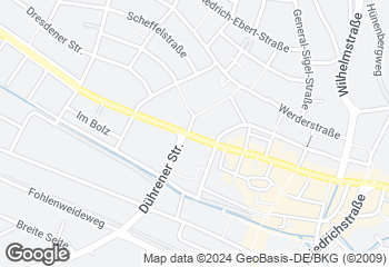 Karte mit Standort von Bäckerei Rutz GmbH  Sinsheim