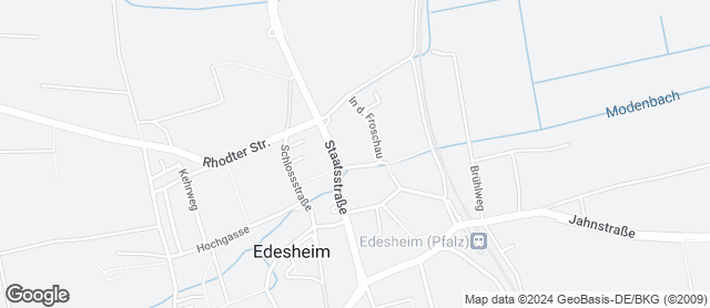 Karte mit Standort von Bäckerei Reuther GmbH (vorm Gartencenter Edesheim)