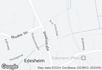 Karte mit Standort von Bäckerei Reuther GmbH (vorm Gartencenter Edesheim)