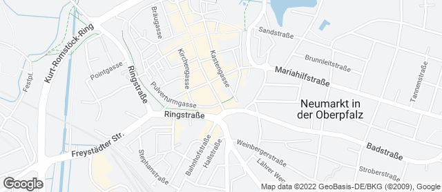 Karte mit Standort von Bäckerei Café Konditorei Plank GmbH