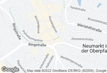 Karte mit Standort von Bäckerei Café Konditorei Plank GmbH