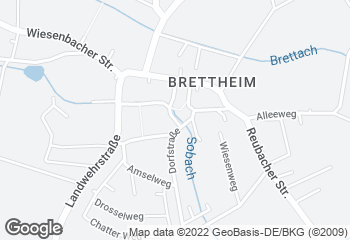 Karte mit Standort von Bäckerei Schmidt