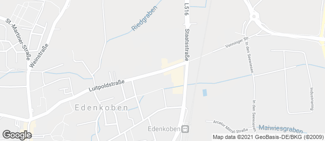 Karte mit Standort von Bäckerei Reuther GmbH (im SBK-Kissel)