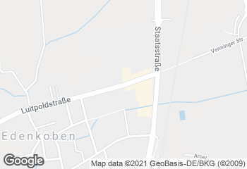 Karte mit Standort von Bäckerei Reuther GmbH (im SBK-Kissel)