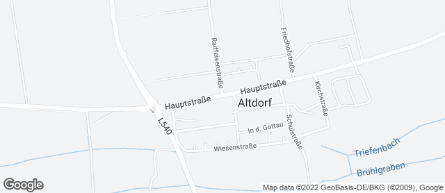 Karte mit Standort von Bäckerei Kopp