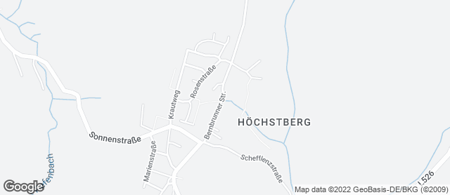 Karte mit Standort von Bäckerei Hirth