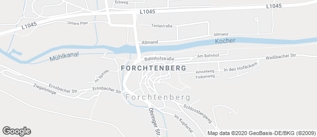 Karte mit Standort von Bäckerei Ehmann GmbH