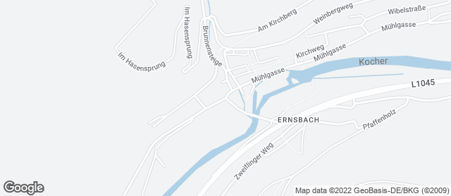 Karte mit Standort von Bäckerei Gundel