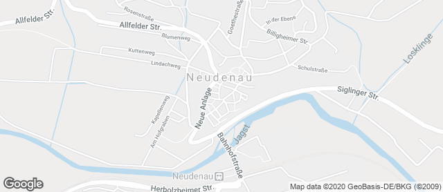 Karte mit Standort von Bäckerei Denzer