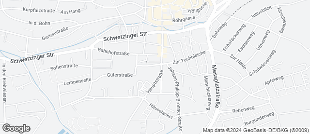 Karte mit Standort von Bäckerei Rutz in der Stadt-Galerie Wiesloch