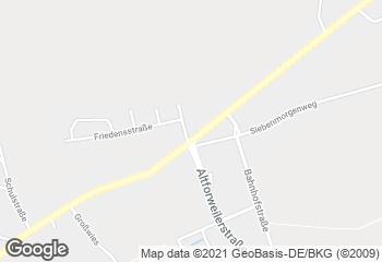 Karte mit Standort von Bäckerei Benzschawel