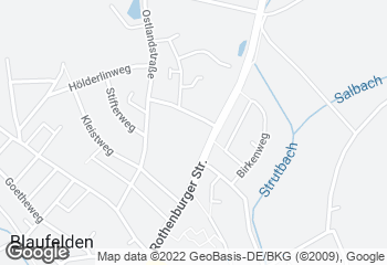 Karte mit Standort von Mühlenbäckerei Pfisterer & Oettinger GmbH