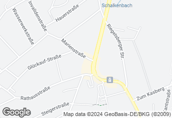 Karte mit Standort von Mühlenbäckerei Bost GmbH  Filiale Riegelsberg