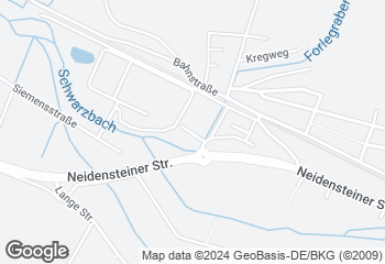 Karte mit Standort von Bäckerei Härdtner - Filiale im REWE Waibstadt