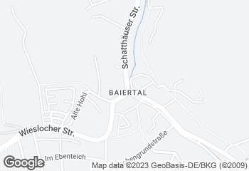 Karte mit Standort von Bäckerei Rutz GmbH  Wiesloch