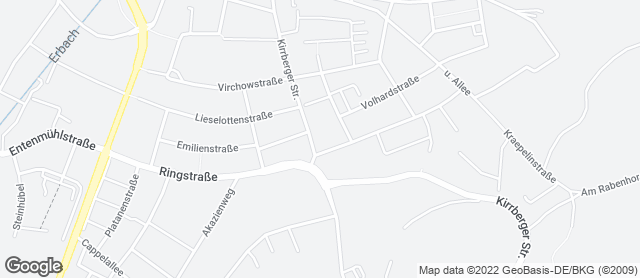 Karte mit Standort von Bäckerei Lenert Homburg