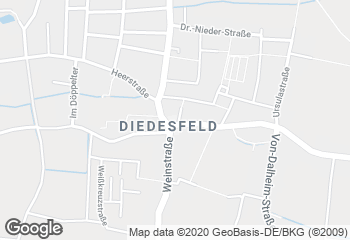Karte mit Standort von De' Bäcker Becker Diedesfeld