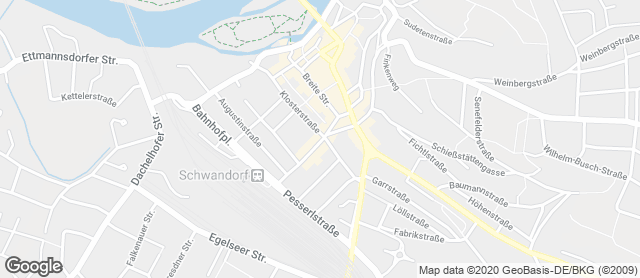 Karte mit Standort von Bäckerei Schmid "Der Beck" e.K.