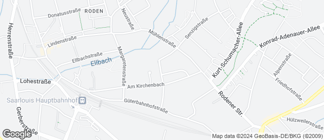 Karte mit Standort von Bäckerei Alfred Boudier GmbH