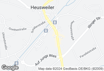 Karte mit Standort von Mühlenbäckerei Bost GmbH  Filiale Heusweiler Cafeklatsch