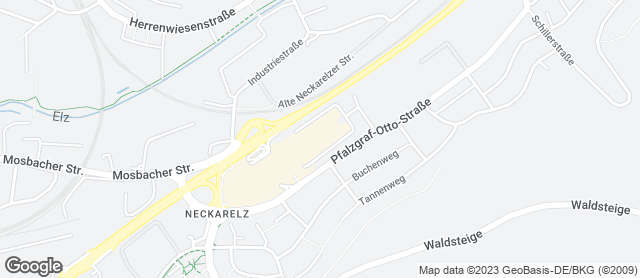 Karte mit Standort von Bäckerei Härdtner - Filiale Kaufland Mosbach