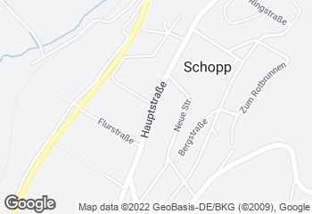 Karte mit Standort von Landbäckerei Dusch GmbH - Schopp