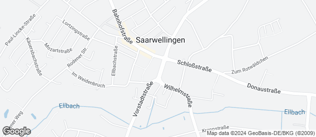 Karte mit Standort von Mühlenbäckerei Bost GmbH  Filiale Saarwellingen