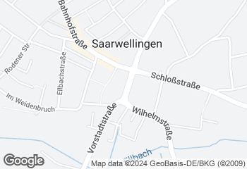 Karte mit Standort von Mühlenbäckerei Bost GmbH  Filiale Saarwellingen