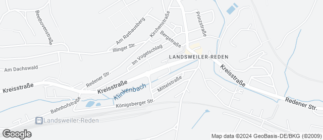 Karte mit Standort von Baeckerei Schaefer Filiale Rewe Landsweiler