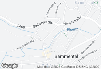 Karte mit Standort von Bäckerei Hünnerkopf