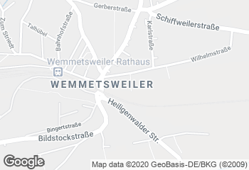 Karte mit Standort von Baeckerei Schaefer Filiale REWE Wemmetsweiler