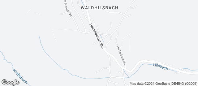 Karte mit Standort von Holzofenbäckerei Emert GmbH Filiale Waldhilsbach