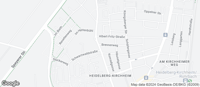 Karte mit Standort von Rieglers Bäckerei-Café in Kirchheim