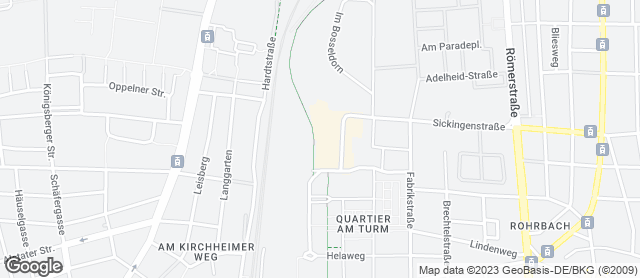 Karte mit Standort von Bäckerei Rutz GmbH  Rewe Markt