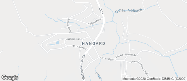 Karte mit Standort von Cafe-Eck Hangard