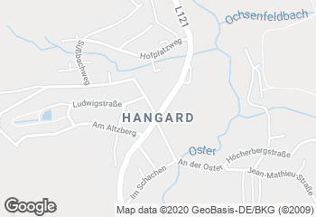 Karte mit Standort von Cafe-Eck Hangard