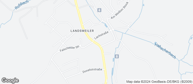 Karte mit Standort von Mühlenbäckerei Bost GmbH  Filiale Landsweiler