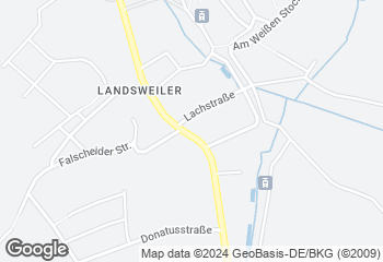 Karte mit Standort von Mühlenbäckerei Bost GmbH  Filiale Landsweiler