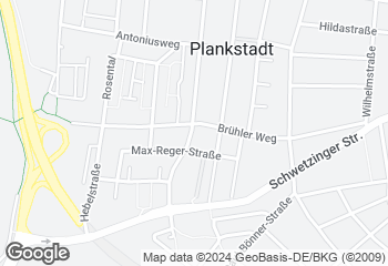 Karte mit Standort von Bäckerei und Konditorei Utz GmbH & Co. KG
