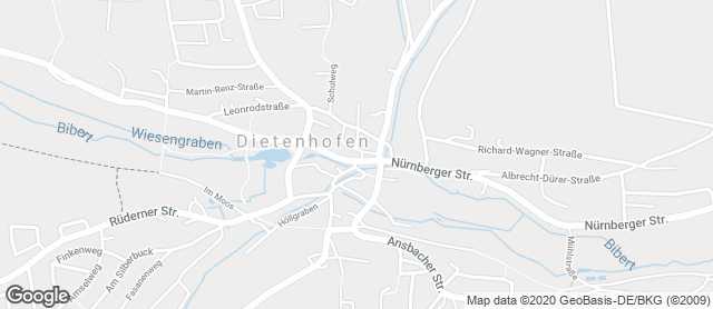 Karte mit Standort von Cafe Zehntscheune