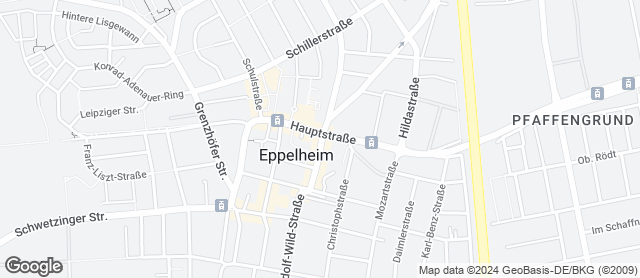 Karte mit Standort von Rieglers Bäckerei & Konditorei in Eppelheim