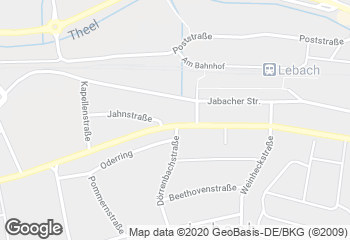 Karte mit Standort von Bäckerei Dahlem