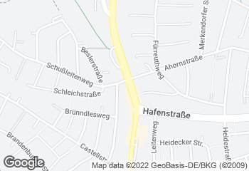 Karte mit Standort von Bäckerei Der Beck GmbH