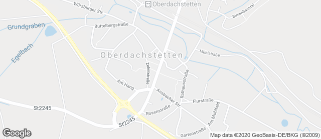 Karte mit Standort von Bäckerei Trump, Friedrich Trump